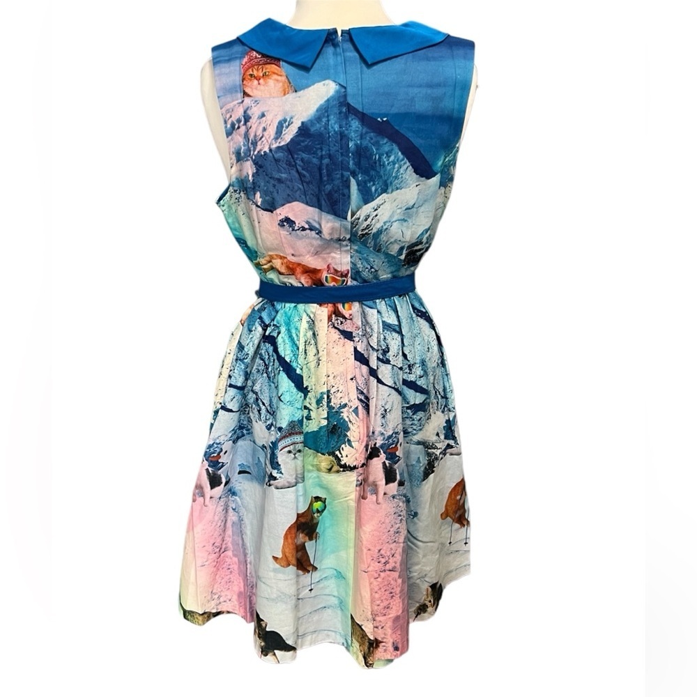 Modcloth Whimsy Without End Snow Cat Dress - Small - Picture 3 of 8